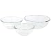Pyrex Prepware 3-Piece Large Mixing Bowl Set, Clear