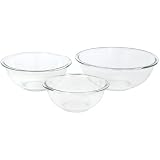 Pyrex Prepware 3-Piece Large Mixing Bowl Set, Clear