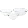 Pyrex Prepware 3-Piece Large Mixing Bowl Set, Clear