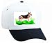 White Cap with german, dog, shepherd, pet, animal