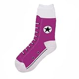Fuchsia High Top Sneaker Socks