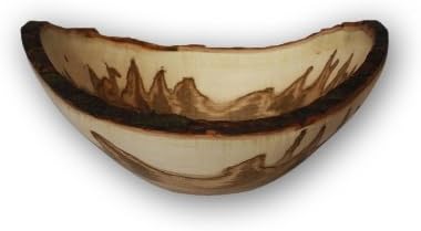 Stinson Studios BBM8 Bark Edge Maple Bowl, 8-9 Serving