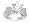 1.20Ct. 14K. White Gold Round Brilliant Diamond Engagement Ring