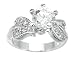 1.20Ct. 14K. White Gold Round Brilliant Diamond Engagement Ring
