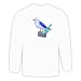 Long Sleeve T-shirt with ocean, blue, gull, sea, herring, bird, animal