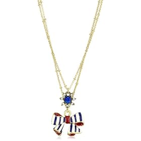 graduated silver ball necklace Betsey Johnson Spectator Strip