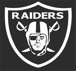 Raiders Shield Sticker (Decal) - 5