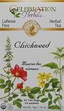 Celebration Herbals Teabags Herbal Tea Chickweed Herb Organic -- 24 Herbal Tea Bags