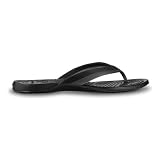 crocs Women's Adrina Flip Flop,Black/Black,7 M US