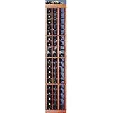 3 Column Individual Wine Rack with Display Row (Unfinished Redwood) (72H x 14 3/16W x 13 1/2D)