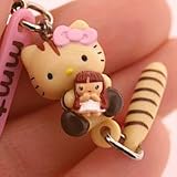 Sanrio Hello Kitty x Shokotan, Shoko Nakagawa Netsuke Cell Phone Strap (Mamitas Pink) --Japanese Import!