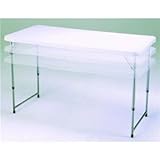 Lifetime Prod. Inc. 4435 4' Fold-in-Half Adjustable Folding Table