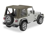 Bestop Replace A Top -51178-36- Color: White Diamond / Fits Full Steel Door Models / Clear Windows / Fits: 03-06 Jeep Wrangler TJ