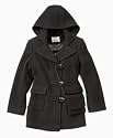 Trilogi Girls Wool Toggle Coat with Purse