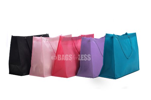 Eco-friendly Non Woven Rope Handle Tote Bag, Hot Pink