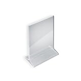 Azar 142711 5-1/2-Inch W by 8-1/2-Inch H Top-Load Acrylic Sign Holder, 10-Piece Set