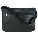Maxam Italian Mosaic Design Genuine Leather Messenger Style Attaché Case Multiple Pockets