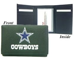 Dallas Cowboys Embroidered Leather Tri-Fold Wallet - FOOTBALL Sports Merchandise