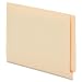 Globe-Weis End Tab Fastener Folders, 11 Point, 1 Fastener, Letter Size, Manila, 50 Folders per Pack (44110)