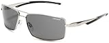 IMAGE OF Tifosi Salvo T-P440 Aviator Sunglasses,Silver Frame/Smoke Lens,one size