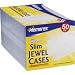 50-pack Slim CD/DVD Jewel Cases (5mm) Clear