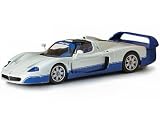 Review IXO  / Diecast Model Maserati MC12 (open) in White and Blue