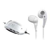 Coby Noise Cancellation Digital Stereo Earphonewith In-Line Volume Control CVE195 (Black)
