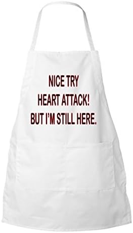 Nice Try Heart Attack But I'm Still Here Inspirational Personalized Chocolate Coffee Tea Mug (apron)
