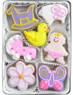 Beautiful Sweets New Baby Girl Organic Cookies, 12 Cookies