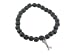 Sydney Evan: Diamond Dog Bone on Wood Bead Bracelet by Other Designers