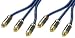 AV Cable - Composite Video + Stereo Audio, 75 Ohm, Premium Gold, 10m