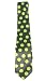 RETRO BLACK TIE WITH GREEN POLKA DOTS