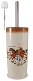 COWBOY TOILET BRUSH HOLDER W/BRUSH - 2 PC SET