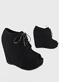 Peep Toe Wedge Bootie