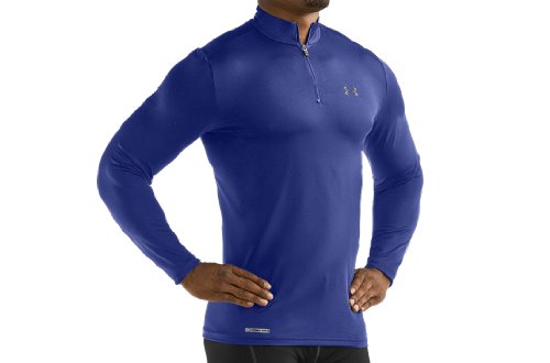 Mens ColdGear® Fitted 1/4 Zip Shirt Tops by Under Armour