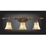 Bedminster Collection Burnt Gold Leaf 3-Light Bath Fixture