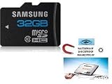Samsung 32 GB microSDHC Flash Memory Card, Brushed Metal -  MB-MSBGA/US