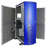 CHIEFTEC DA-01BLD blau + bequiet-gedämmt PC Gehäuse BigTower 6x5.25 Blau