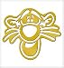 Disney Brass Stencil Large-Smiling Tigger Shape