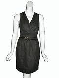 ADAM PLUS EVE Surplice Sleeveless Dress in Hunter Green