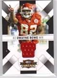 2009 Donruss Threads Jerseys #48 Dwayne Bowe - Kansas City Chiefs (Piece of Authentic Jersey - Serial #d to 250) (Football Cards)