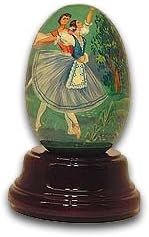 Reuge "Giselle" Handpainted Ballet Egg, Limited Edition with 18 Note Tune-Entertainer, The - SWISS