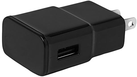 2 Amp Rapid Wall Charger & Data Cable for Motorola Moto X Style Moto X G E DROID Maxx Bundle -Bulk Packaging- w allsales1955 Brand American Flag Sticker (Black)