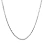 Sterling Silver Box Style Necklace 16, 18 or 20 inches Length