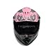 TMS® Youth Pink Dirt Bike ATV Motocross Helmet with Goggles and Gloves (Large)