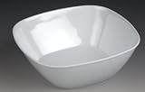 Melamine Square Salad/Serving Bowl 23cm White
