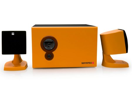 Soyntec Voizze 220 2.1 Speakers with Wooden Subwoofer - Orange