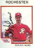 Bob Molinaro, Rochester Red Wings - Orioles Affiliate Autographed Card