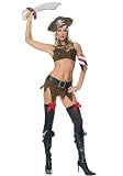 Sexy 4PC First Mate Pirate Halloween Costume
