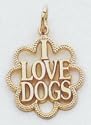 I Love Dogs Charm - C1841
